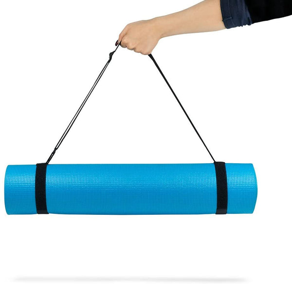 Yoga Mat Velcro Carry Strap, Black